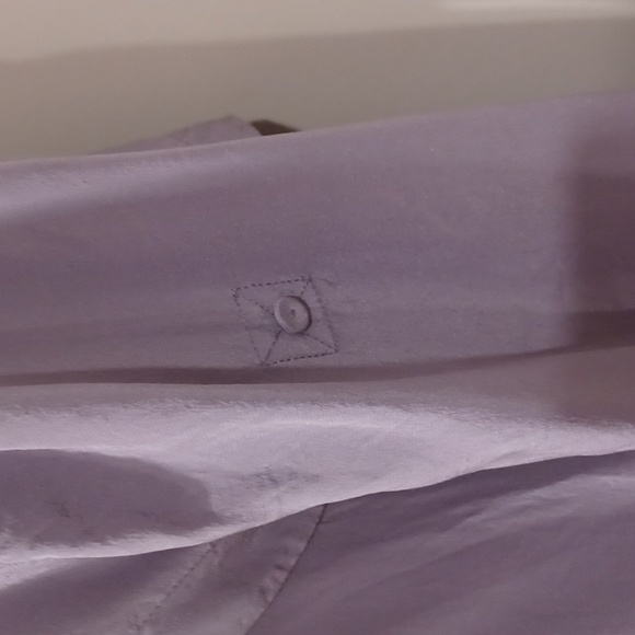 BCBG Frosted Plum "Drew" Silk  Relaxed Fit Blouse- Sz. Sm - Picture 5 of 10